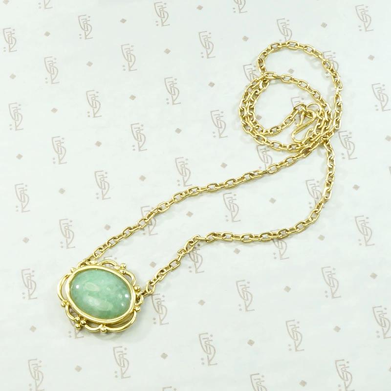 Woodhull "Lace Necklace" in 18k & Aventurine