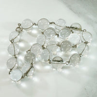 Art Deco Era Pool of Light Rock Crystal Necklace
