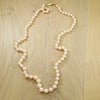 Blushing Angel Skin Coral Beads with Gold Clasp
