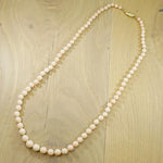 Blushing Angel Skin Coral Beads with Gold Clasp