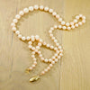 Blushing Angel Skin Coral Beads with Gold Clasp