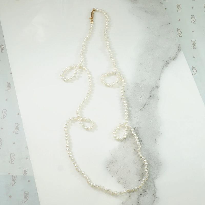 Delicate Antique Natural White Pearl Necklace