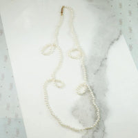 Delicate Antique Natural White Pearl Necklace