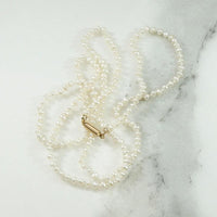 Delicate Antique Natural White Pearl Necklace