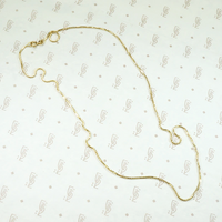 Supple 14k Gold Vintage Box Chain