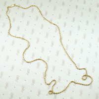 Vintage Gold Diamond-Cut Rope Chain