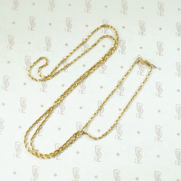 Vintage Gold Diamond-Cut Rope Chain