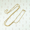 Vintage Gold Diamond-Cut Rope Chain