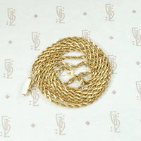 Vintage Gold Diamond-Cut Rope Chain