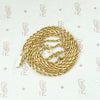 Vintage Gold Diamond-Cut Rope Chain