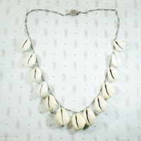 Edwardian Cowrie Shell Swag Necklace 