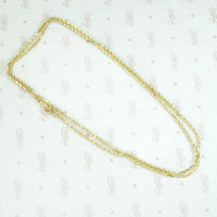 Glittering Gold Diamond Cut Rope Chain