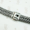Elegant 80's Italian Gold & Silver Mesh Necklace