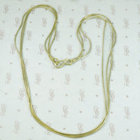 Liquid Triple Strand 18k Chain Necklace