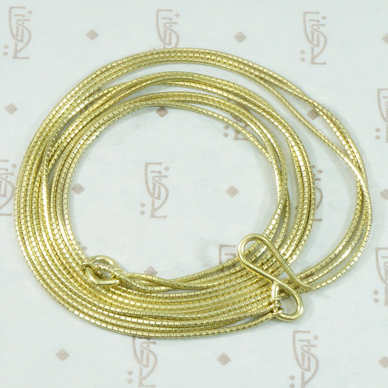 Liquid Triple Strand 18k Chain Necklace