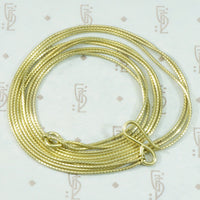 Liquid Triple Strand 18k Chain Necklace