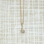 Victorian Old Mine Cut Diamond Solitaire Pendant