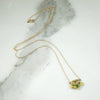 Green & Gold Enameled Art Nouveau Necklace