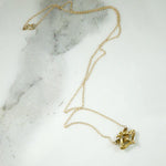 Green & Gold Enameled Art Nouveau Necklace