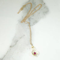 Arts & Crafts Ruby Conversion Pendant