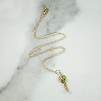 Pretty Peridot & Pearl Pendant