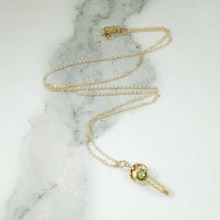 Pretty Peridot & Pearl Pendant