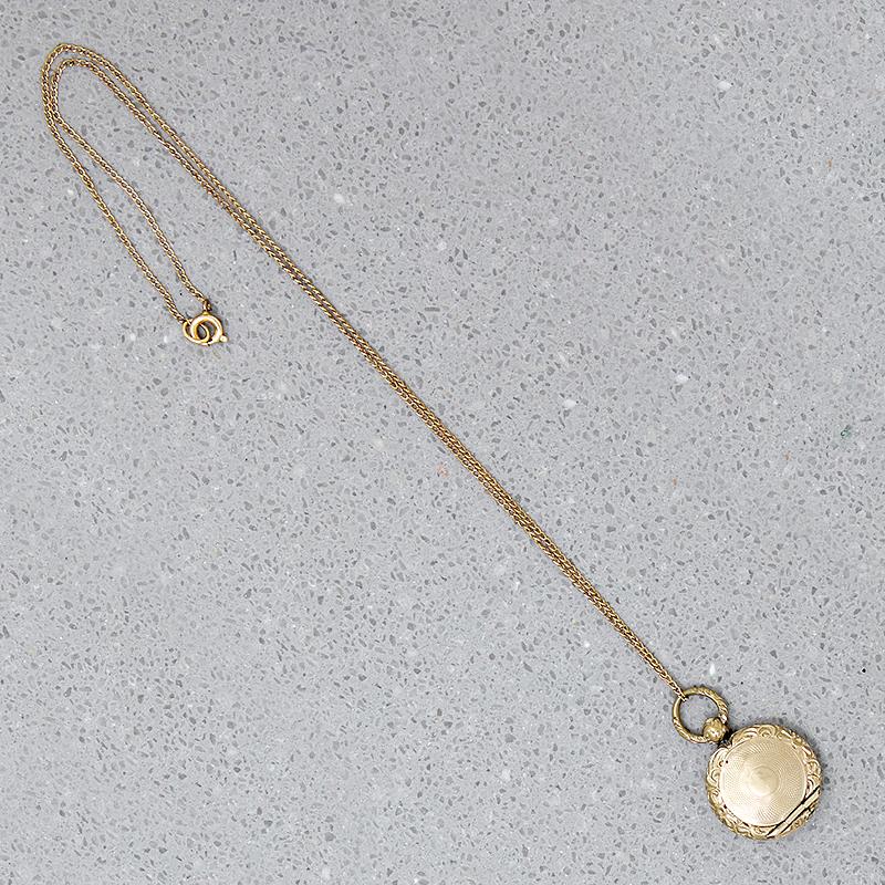 Early Victorian Engraved Gold Sheet Locket