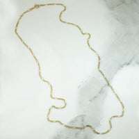Vintage 14k Gold Petite Figaro Chain