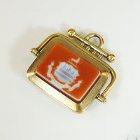 Lovely 15k Spinner Locket Fob