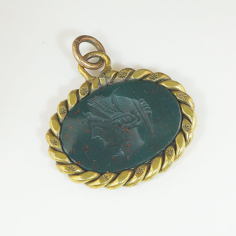 Bloodstone Demeter Goddess Fob