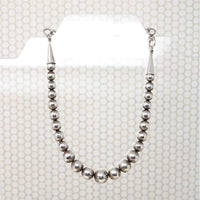 Navajo "Pearl" Sterling Beads with Rocker Stamps