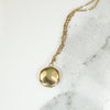 Tiny 10k Gold Pinstriped Edwardian Locket