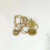 Tiny 10k Gold Pinstriped Edwardian Locket