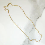 Antique 14k Yellow Gold Paperclip Chain