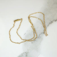 Antique 14k Yellow Gold Paperclip Chain