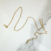 Antique 14k Yellow Gold Paperclip Chain