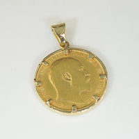 Edward VII Gold Sovereign Pendant