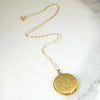 Pinstripes & Flowers 1930s Gold Filled Locket
