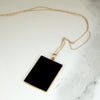 Fairytale Onyx with Opal Inlay Gold Pendant