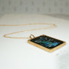 Fairytale Onyx with Opal Inlay Gold Pendant