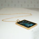 Fairytale Onyx with Opal Inlay Gold Pendant
