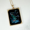 Fairytale Onyx with Opal Inlay Gold Pendant