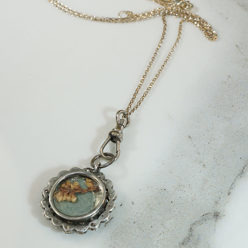 Hand Painted 18thc Miniature Locket Pendant