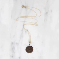 Constantine I Roman Copper Coin in Gold Necklace