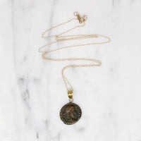 Roman Emperor Constantius II Coin Gold Necklace
