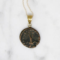 Roman Emperor Constantius II Coin Gold Necklace