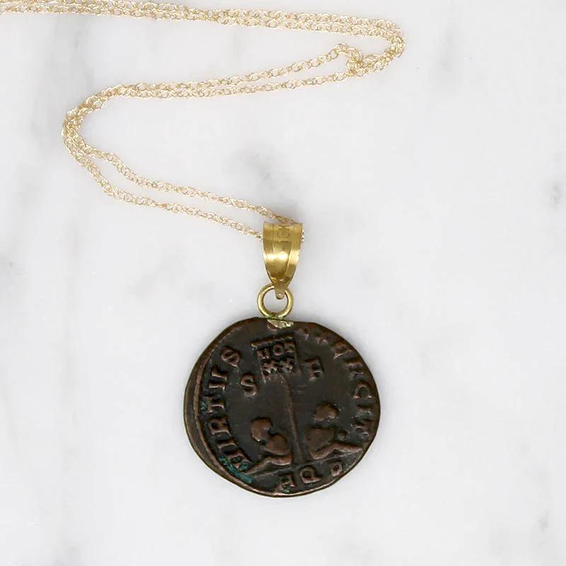 "Courage of the Army" Roman Empire Coin Necklace