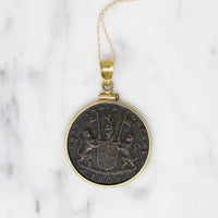East India Co. 1808 Coin in Gold Necklace