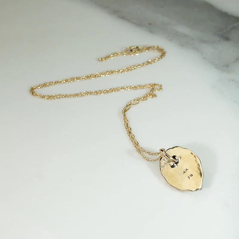 Decadent Black Mabé Pearl & Gold Necklace