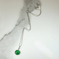Jade & Diamond Platinum Art Deco Pendant